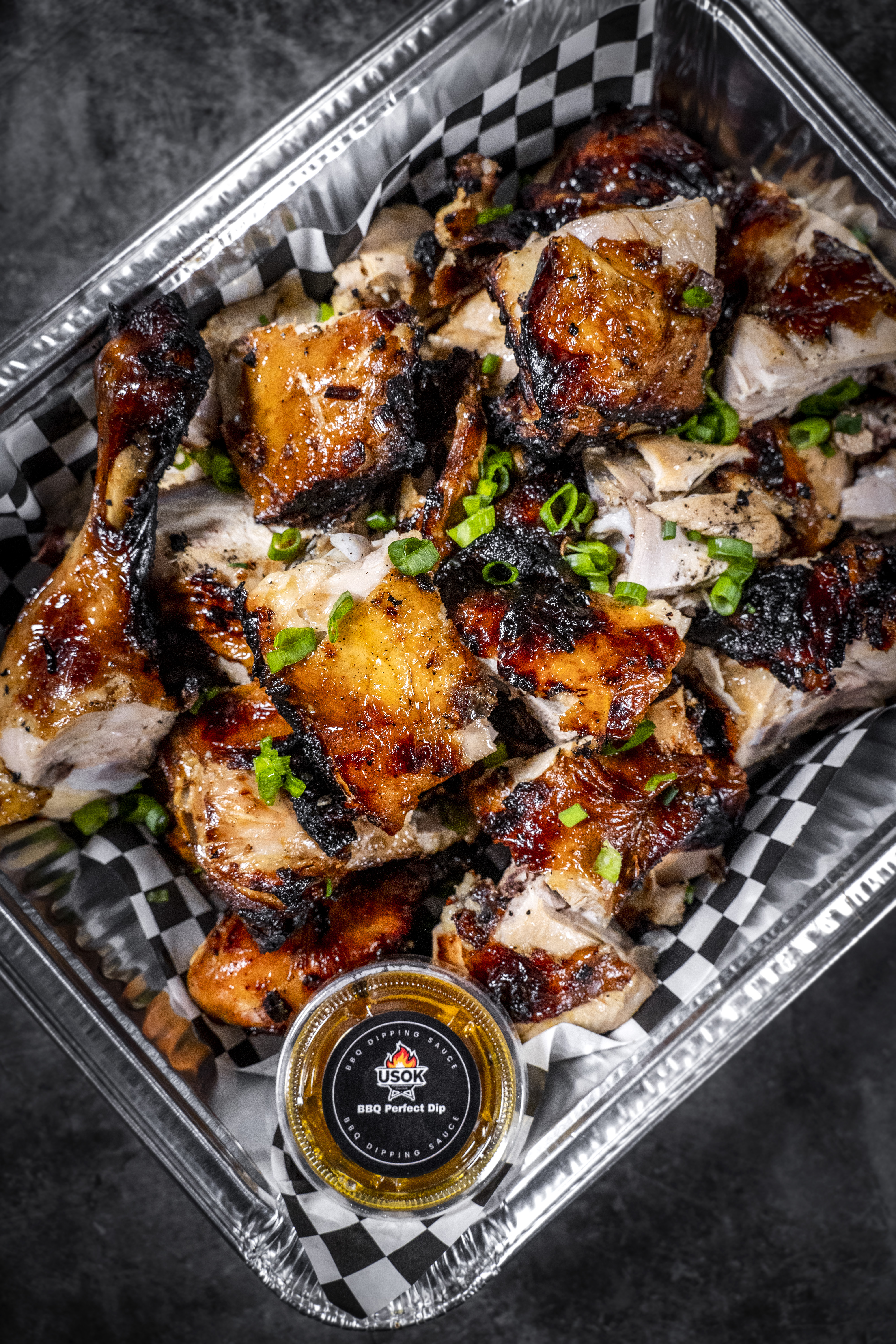 BBQ Perfect Dip with grilled meats